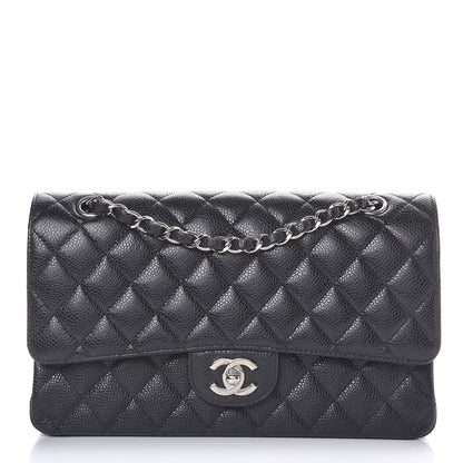 Chanel Caviar Quilted Medium Double Flap Black 1 of 13