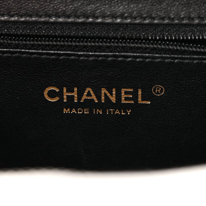 Chanel Caviar Quilted Medium CC Filigree Vanity Case White Black 6 of 11