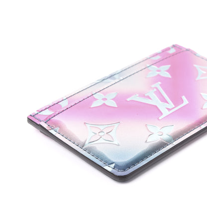 Louis Vuitton Metallic Vernis Card Holder Blue Pink 6 of 9