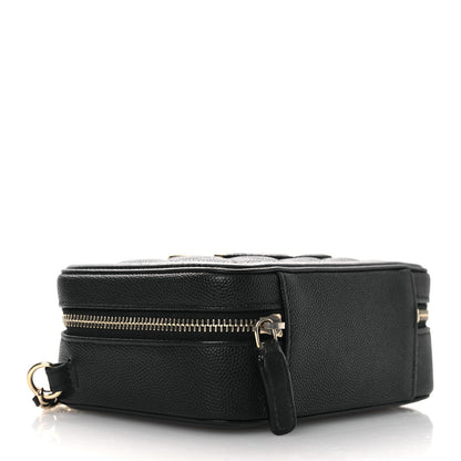 Chanel Caviar Quilted CC Filigree Vanity Clutch With Chain Black 4 of 12