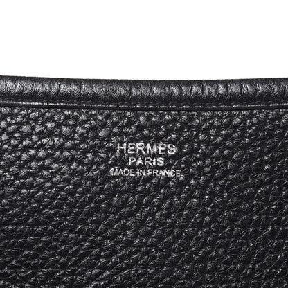 Hermes Taurillon Clemence Evelyne III GM Black 8 of 10