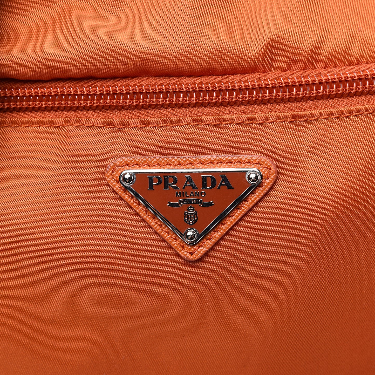 Nylon Vela Flat Messenger Bag Papaya