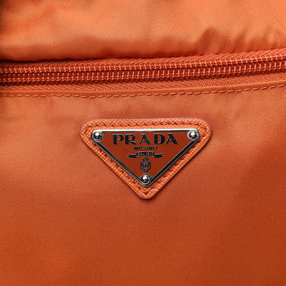 Prada Nylon Vela Flat Messenger Bag Papaya 11 of 11