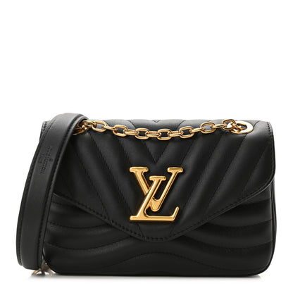 Louis Vuitton Calfskin LV New Wave Chain Bag Black 1 of 10