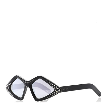 Gucci Acetate Geometric Crystal Sunglasses GG0496S Black 1 of 8
