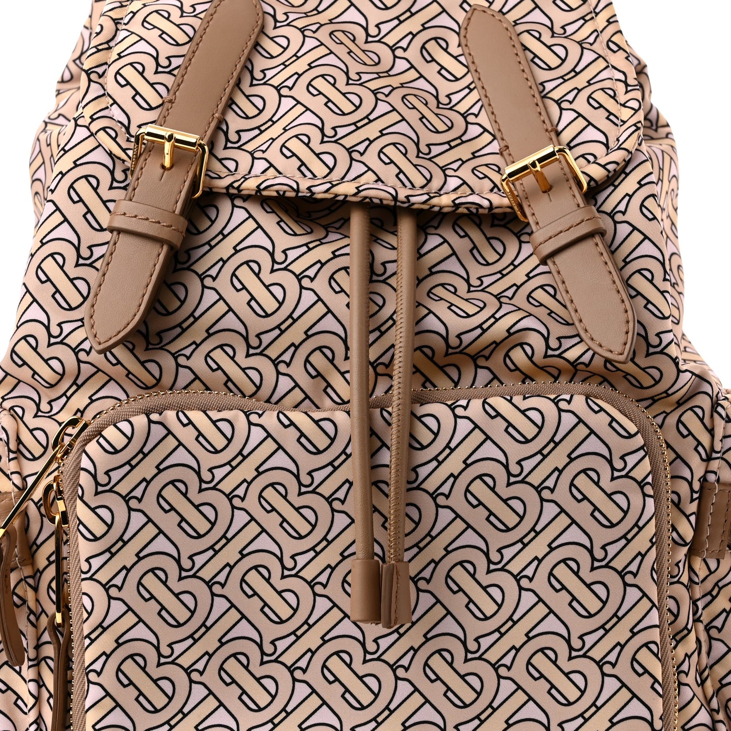 Nylon Monogram Medium Rucksack Backpack Blush