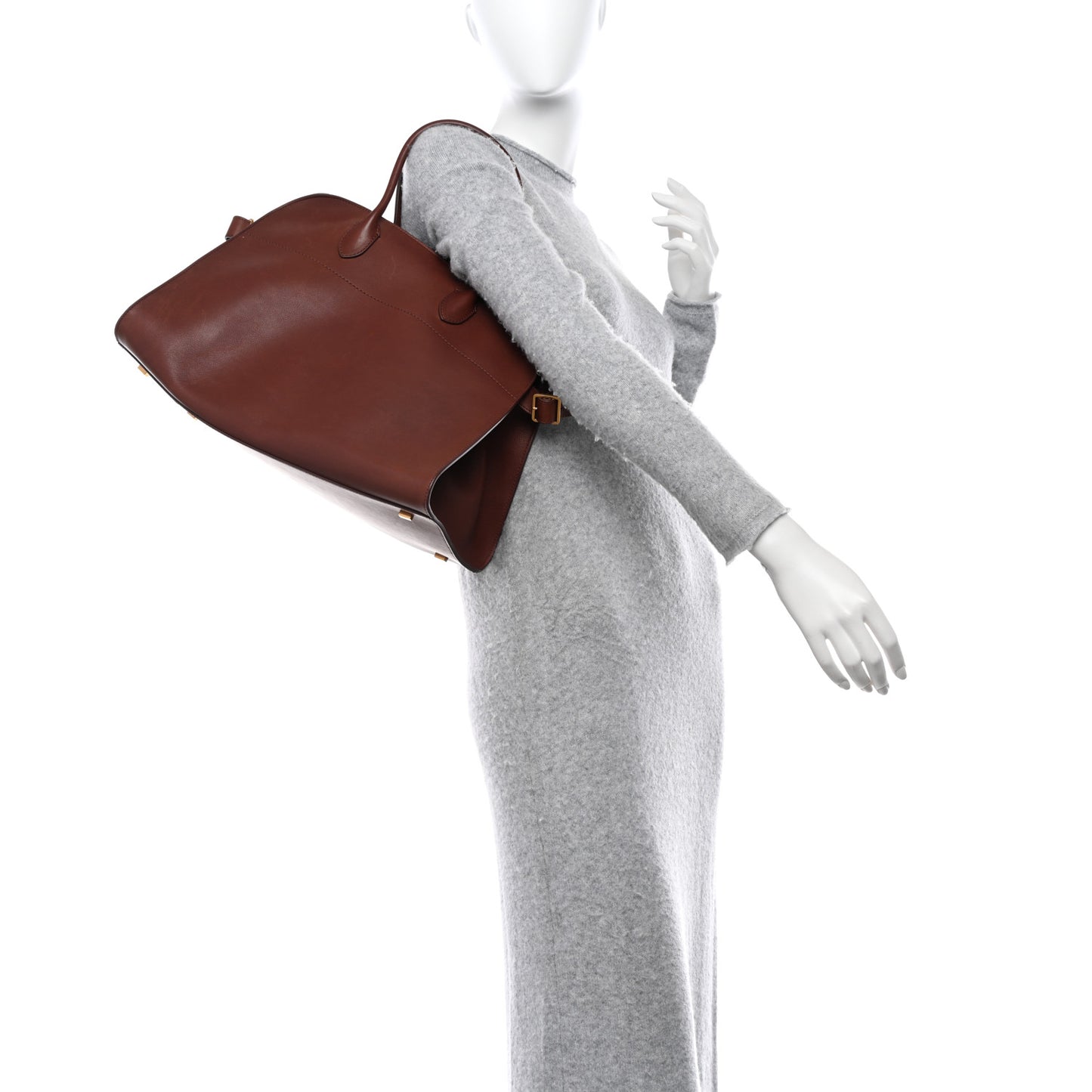 Polished Saddle Calfskin Soft Margaux 15 New Burgundy