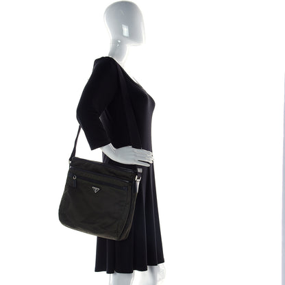 Prada Tessuto Nylon Saffiano Messenger Bag Militare 3 of 27