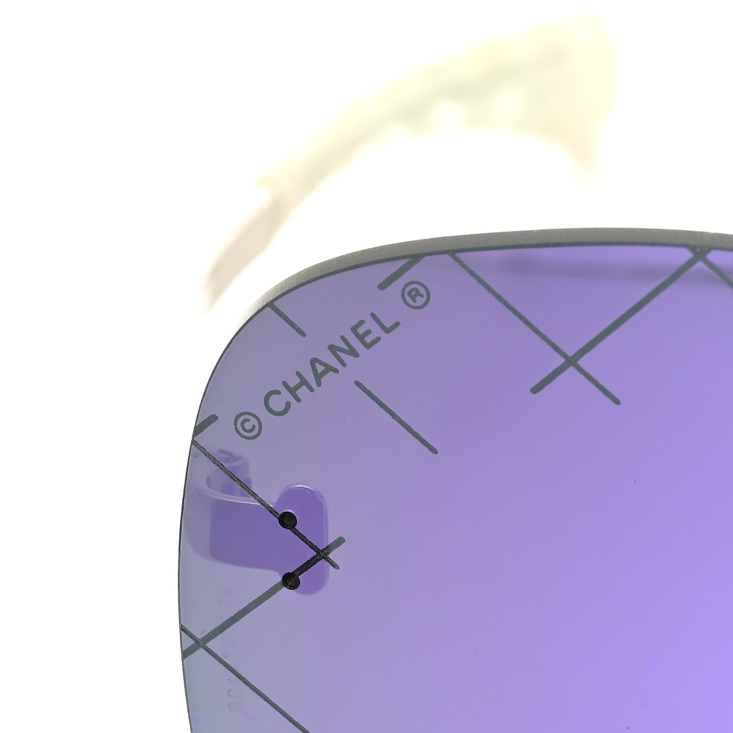Acetate Shield Runway Sunglasses 71158 Silver Purple