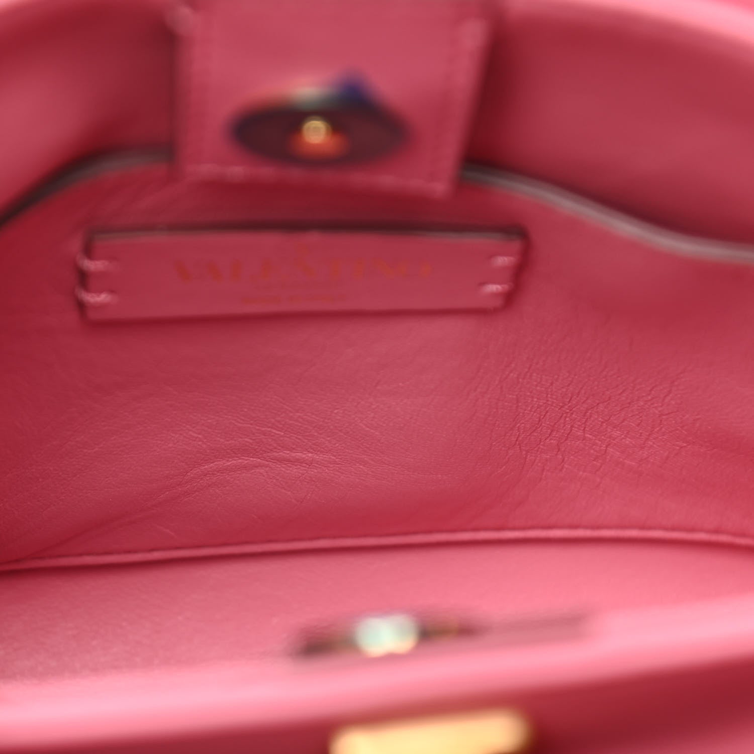 Valentino Garavani Nappa Small Roman Stud The Handle Bag Flamingo Pink 7 of 11