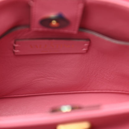 Valentino Garavani Nappa Small Roman Stud The Handle Bag Flamingo Pink 7 of 11