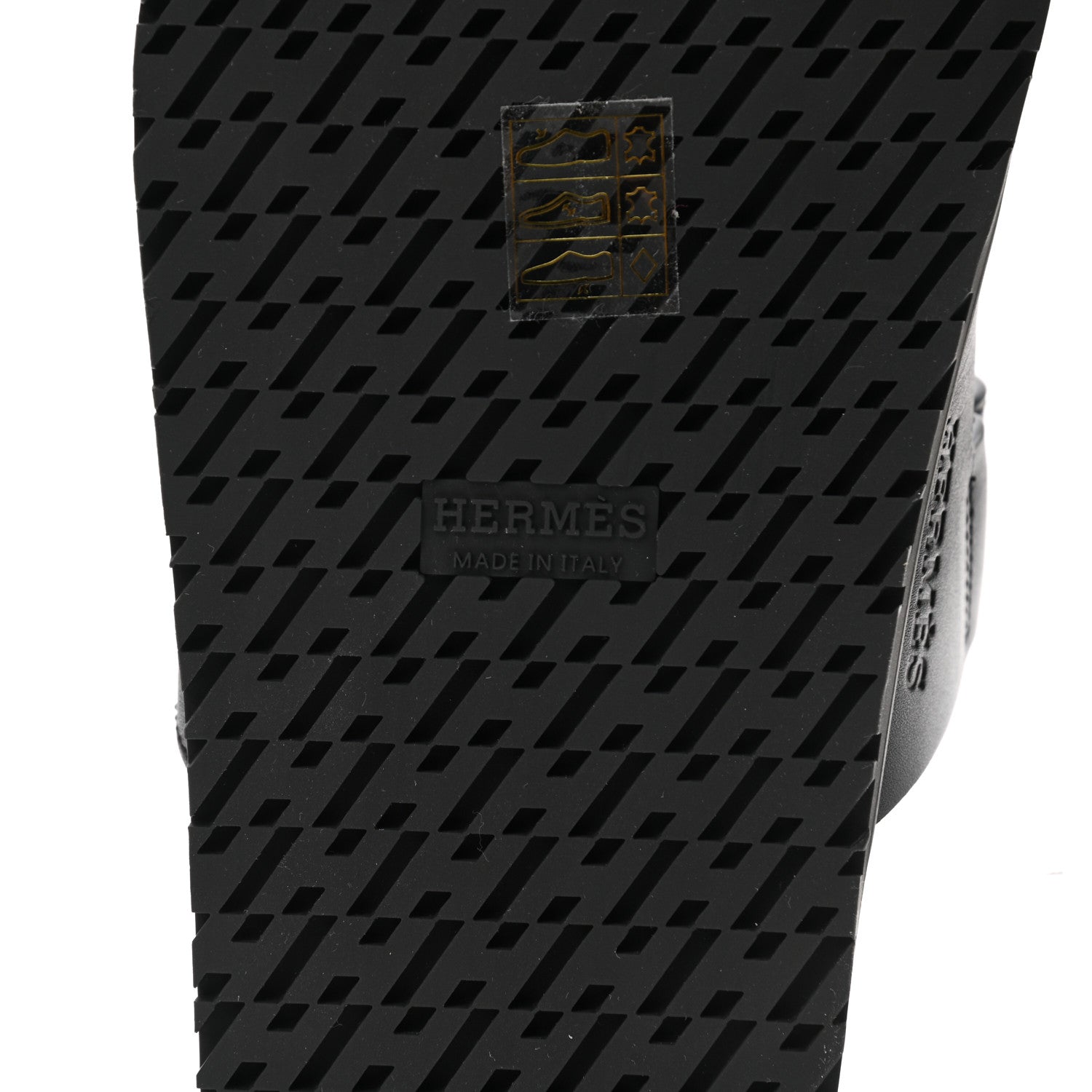 Hermes Calfskin Womens Chypre Sandals 36 Black 6 of 9