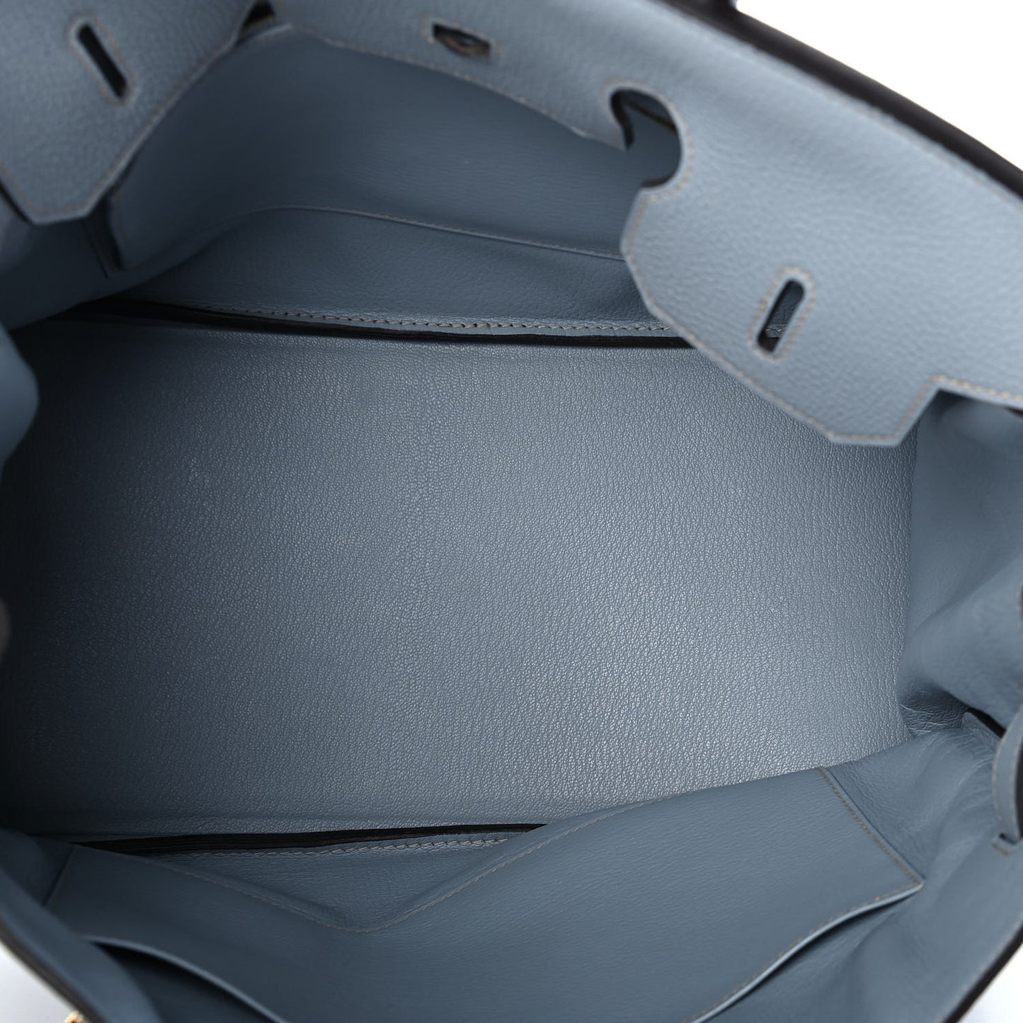 Togo Birkin 35 Bleu Lin