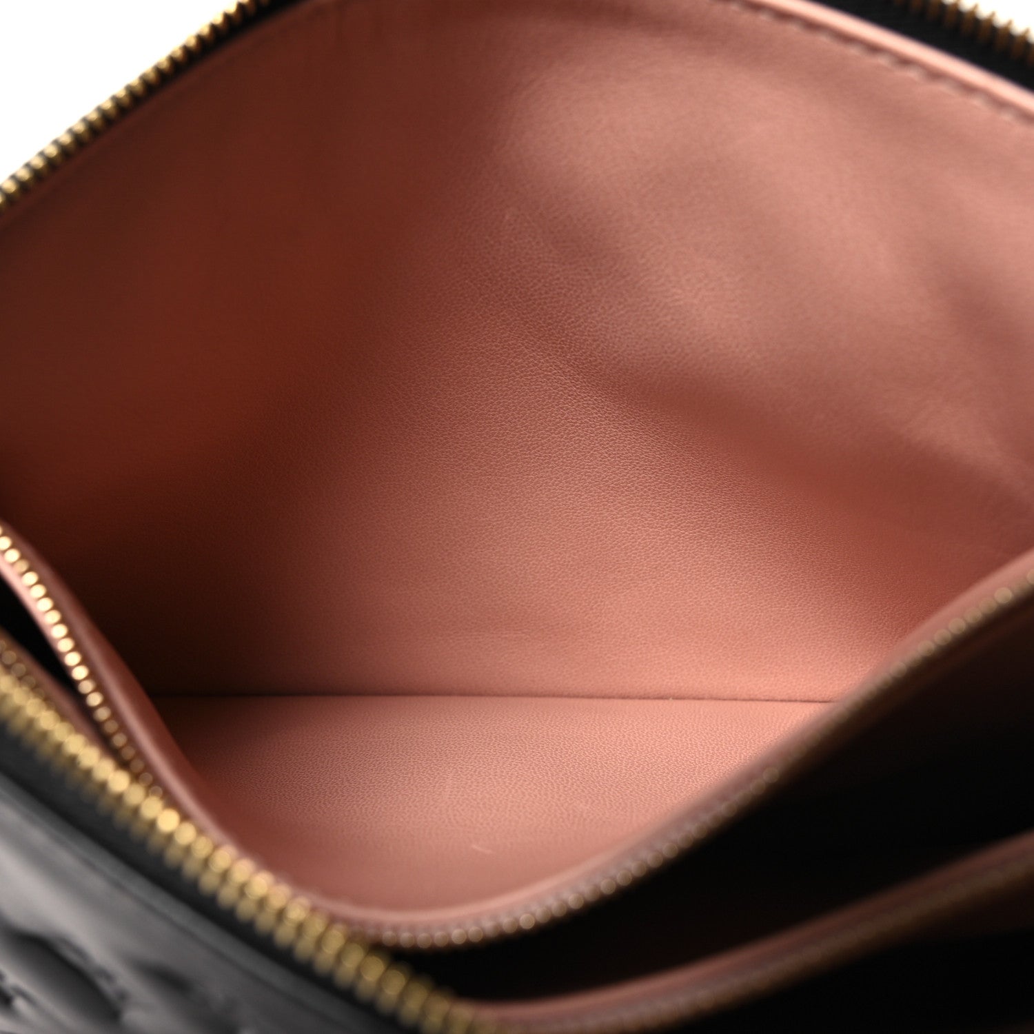 Louis Vuitton Lambskin Embossed Monogram Coussin PM Black 7 of 12