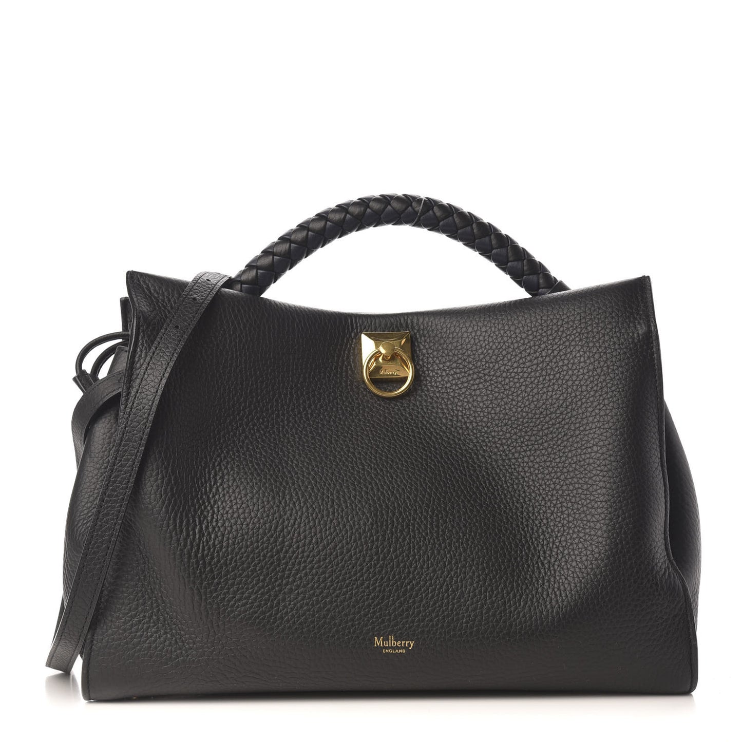 Heavy Grain Iris Tote Midnight Black