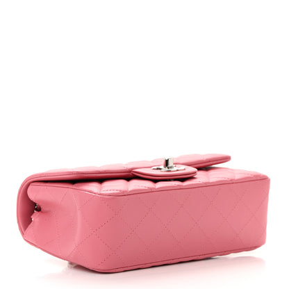Chanel Lambskin Quilted Mini Rectangular Flap Pink 4 of 12