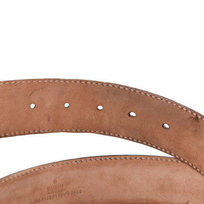 Gucci Guccissima Interlocking G Belt 100 40 Dark Brown 3 of 7