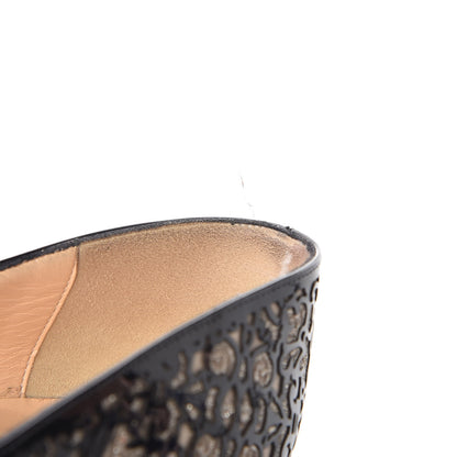 Christian Louboutin Patent Lace Glitter So Pretty 120 Pumps 39.5 Black 14 of 16