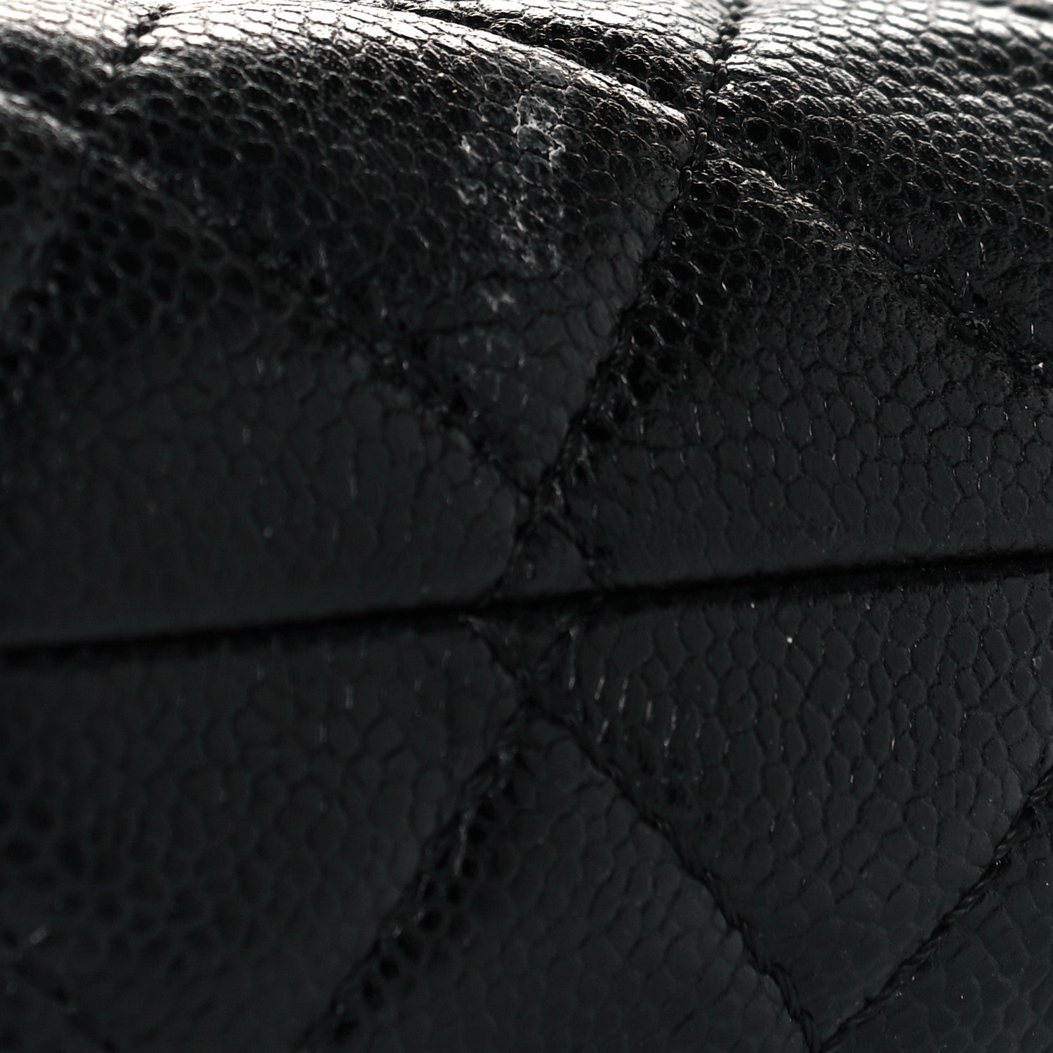Chanel Caviar Quilted CC Large Clutch Black 9 of 9