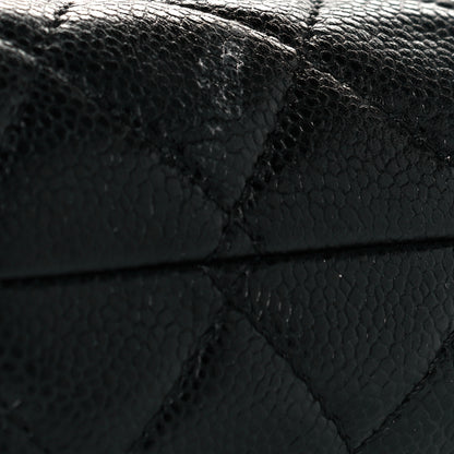 Chanel Caviar Quilted CC Large Clutch Black 9 of 9