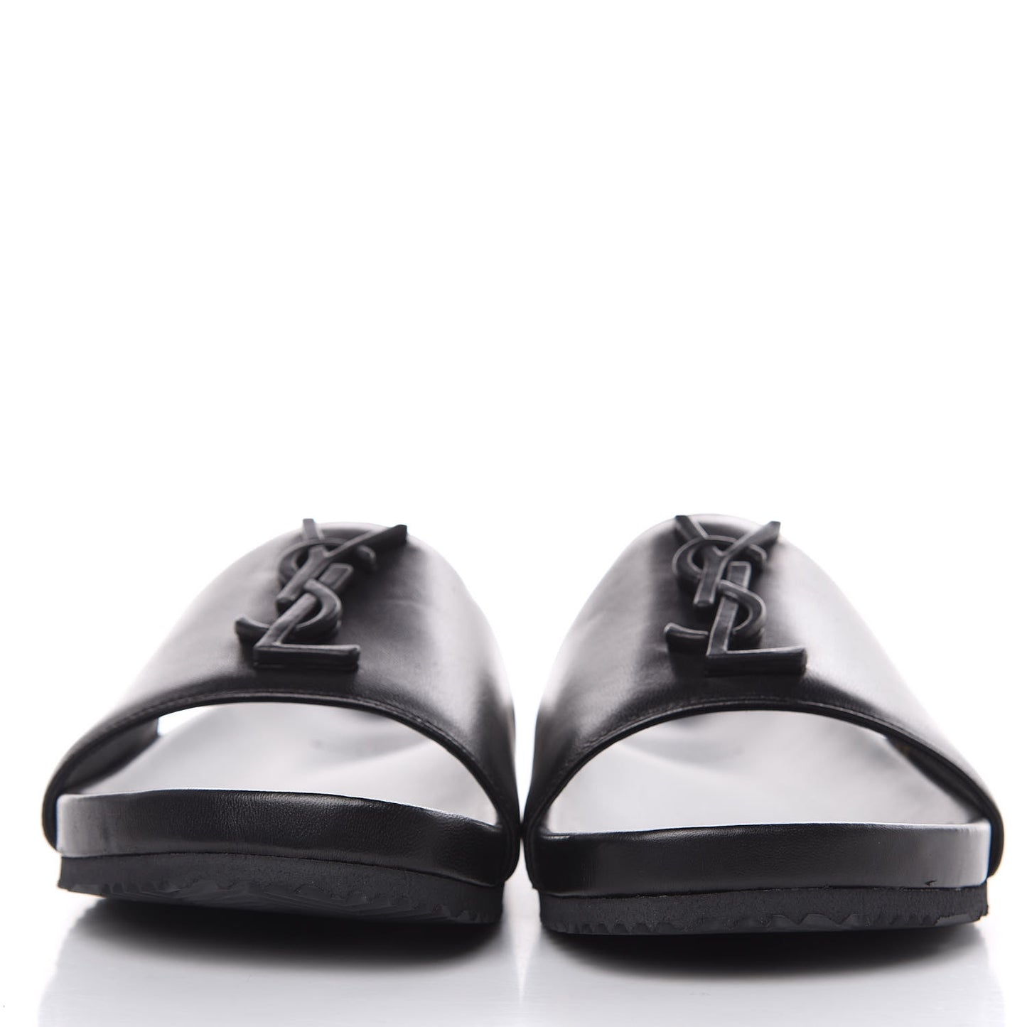 Lambskin Joan Slide Sandals 37 Black
