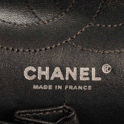 Chanel Metallic Aged Calfskin Quilted 2.55 Reissue 226 Flap Dark Silver 6 of 7