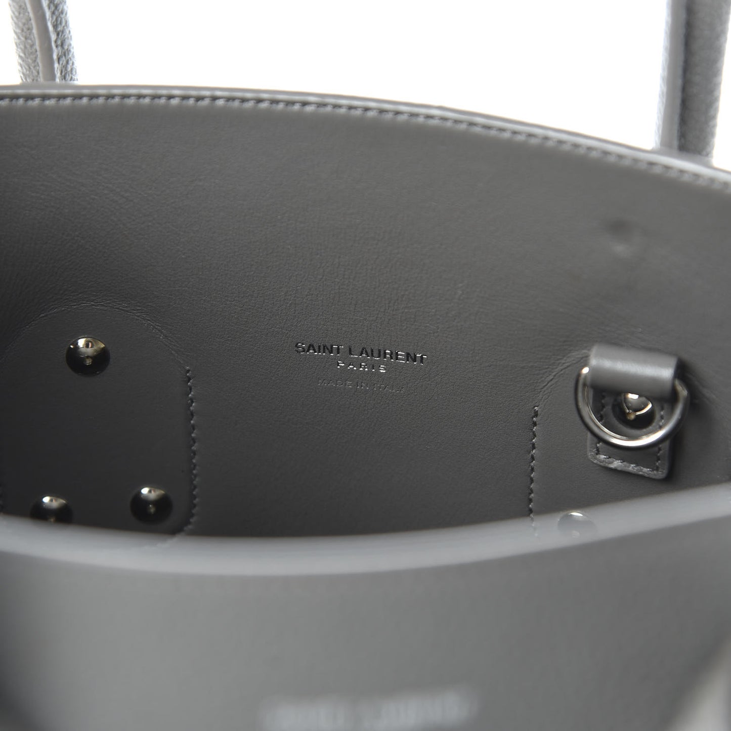 Grained Calfskin Small Sac De Jour Fog