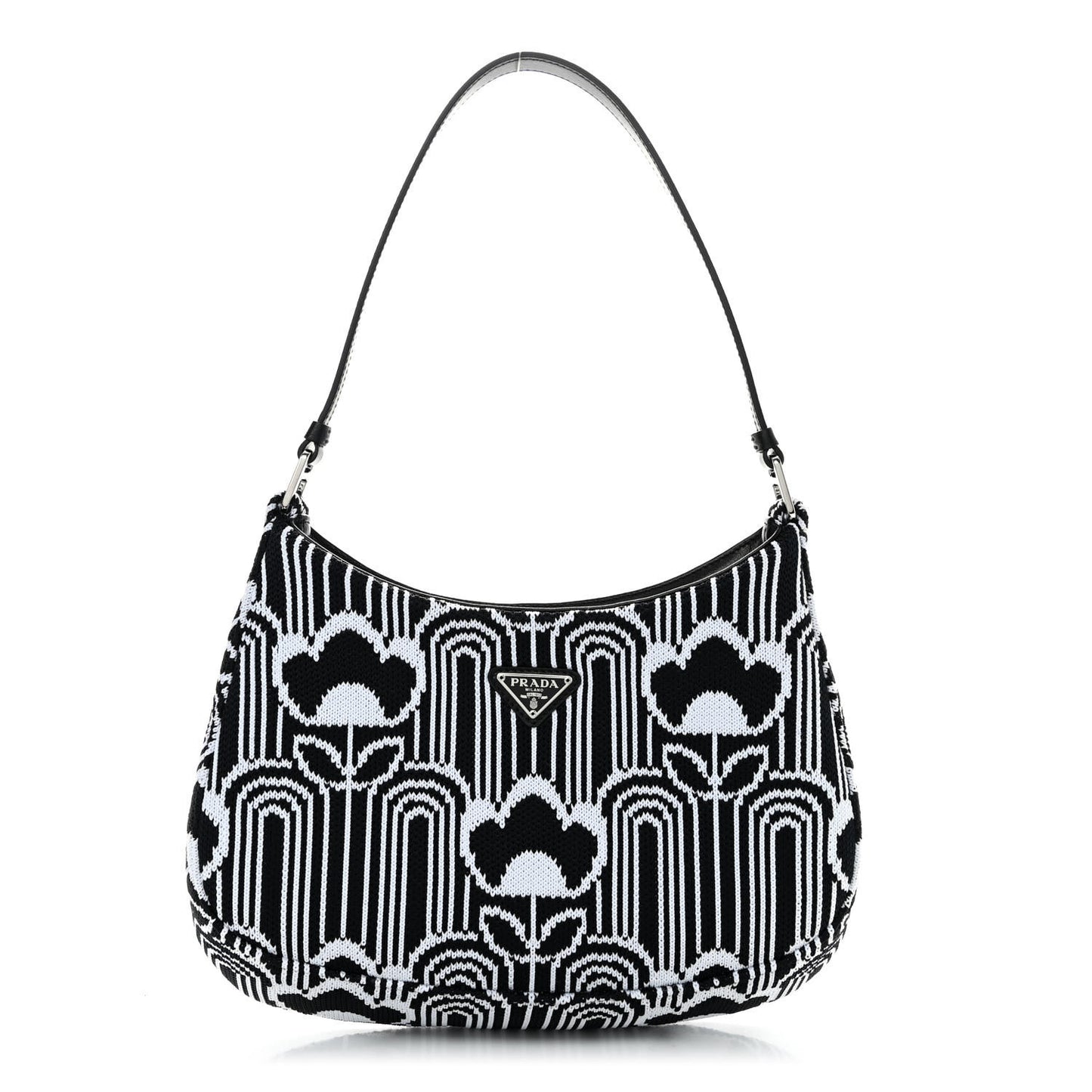 Maglia Jacquard Cleo Shoulder Bag Black White