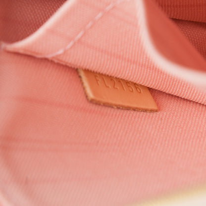 Louis Vuitton Damier Azur Neverfull MM GM Pochette Rose Ballerine 7 of 7