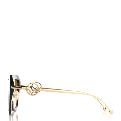 Fendi Acetate Metal F is Fendi FF Square Cat Eye Sunglasses FF 0424/F/S Havana 3 of 7