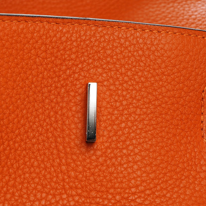 Hermes Taurillon Clemence Birkin 40 Orange 19 of 26