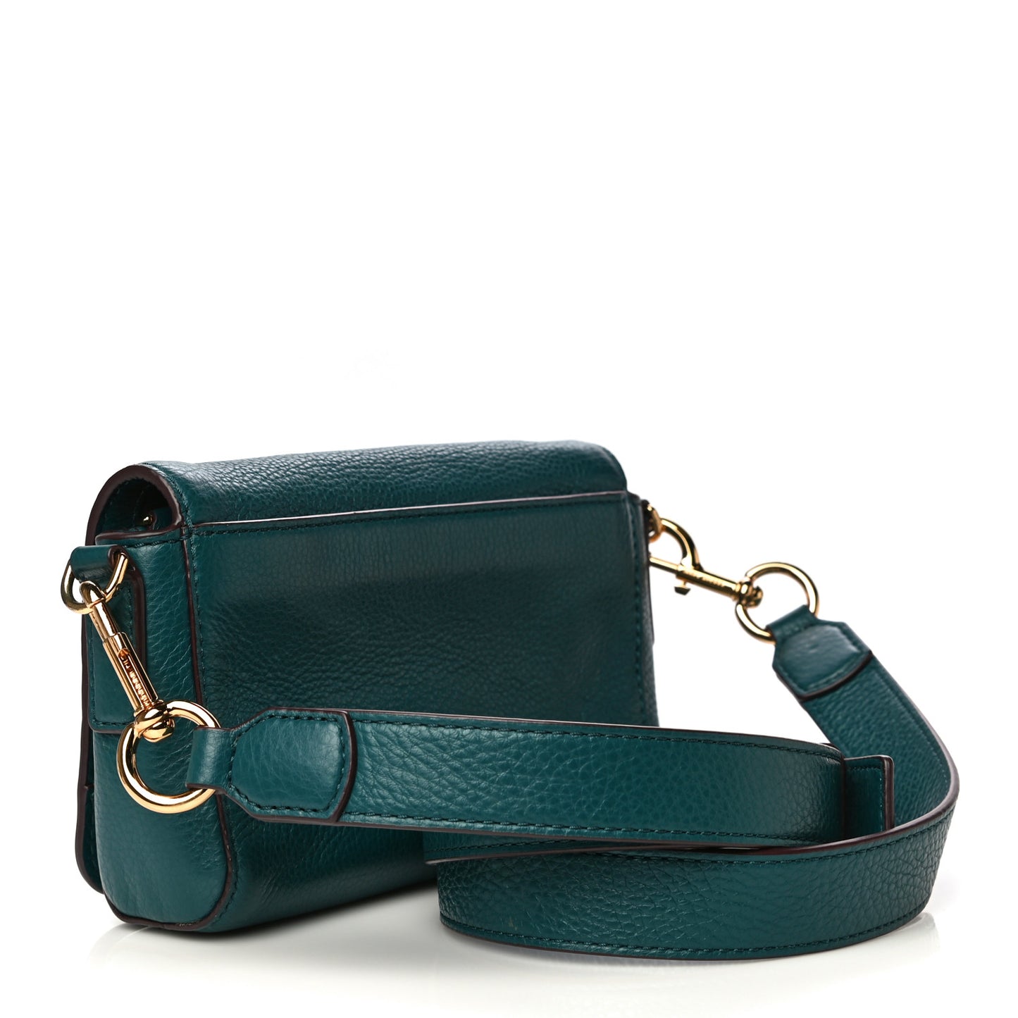 Pebbled Calfskin Recruit Crossbody Teal