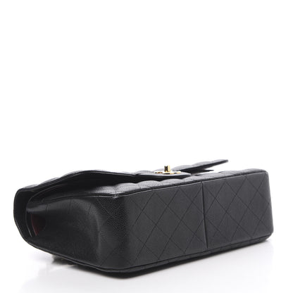Chanel Caviar Quilted Jumbo Double Flap Black 3 of 11