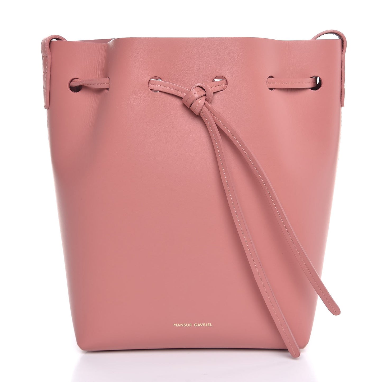 Calfskin Mini Bucket Bag Blush