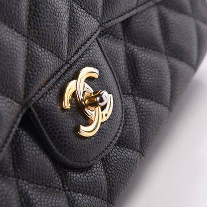 Chanel Caviar Quilted Jumbo Single Flap Black 11 of 13