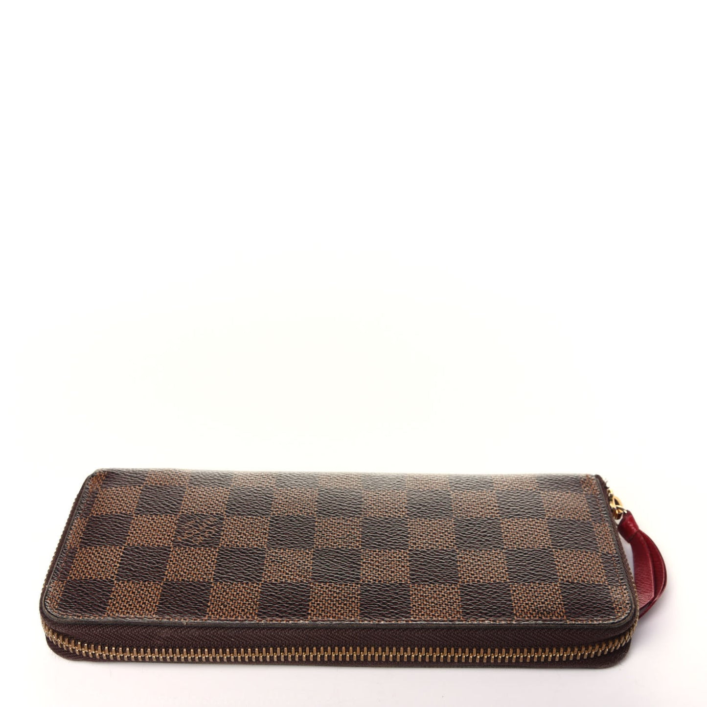 Damier Ebene Clemence Wallet Cherry