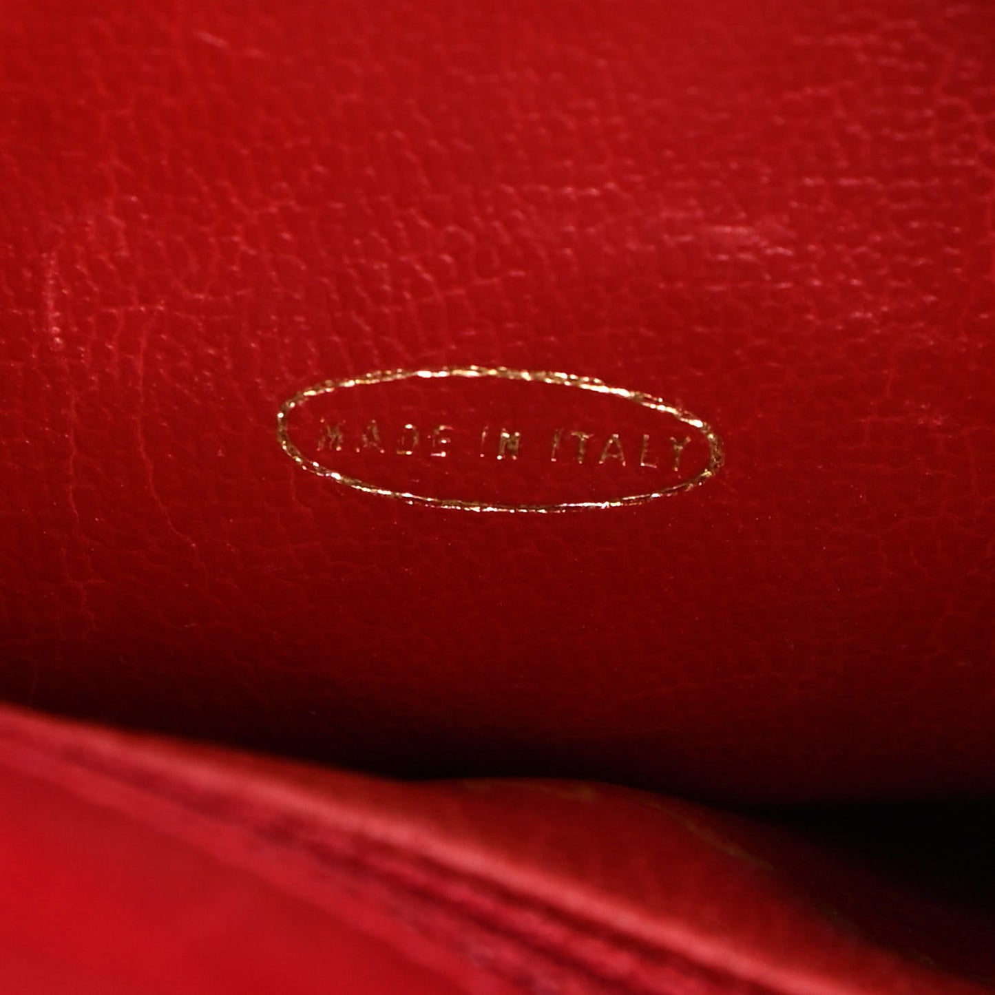 Patent Quilted Chevron Mini Flap Bag Red
