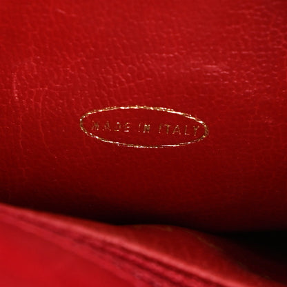 Chanel Patent Quilted Chevron Mini Flap Bag Red 7 of 11