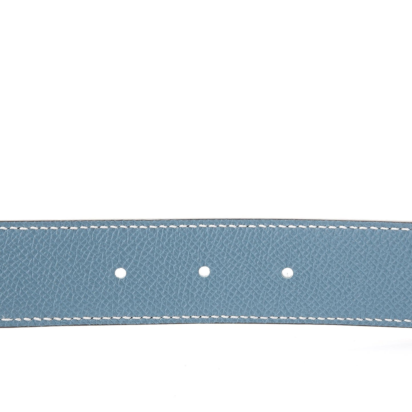 Swift Epsom 32mm H Belt Strap 85 Black Blue Jean
