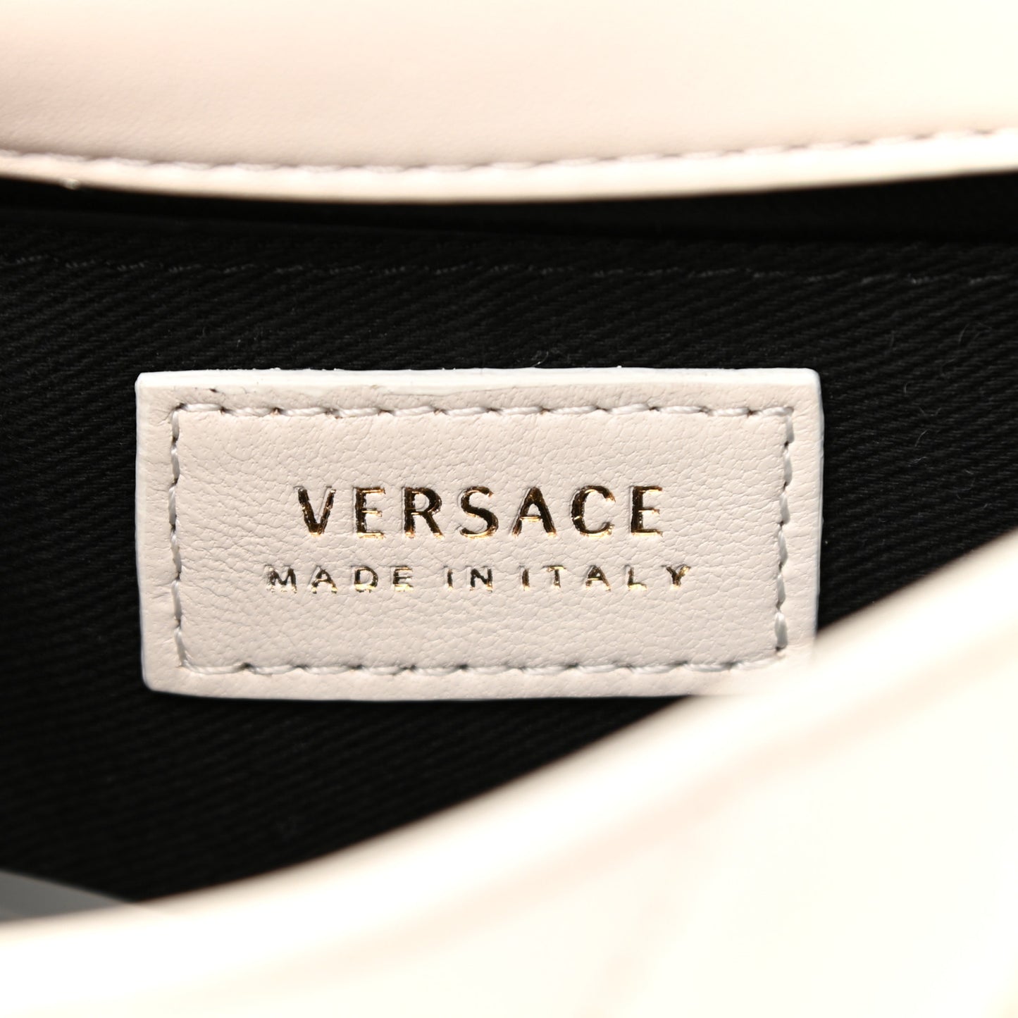 Nappa Quilted Icon Shoulder Bag White