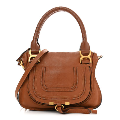 Chloe Calfskin Small Marcie Satchel Tan 1 of 12