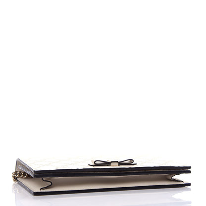 Gucci Guccissima Signature Bowy Chain Wallet Mystic White 4 of 10