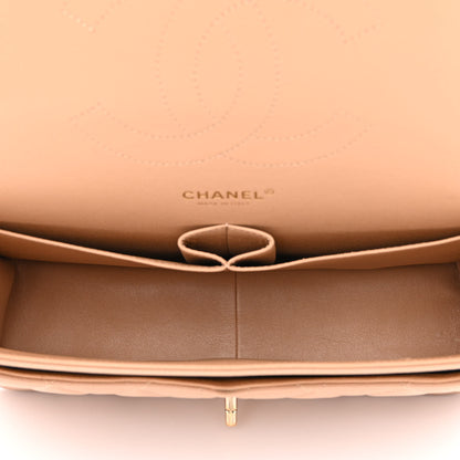 Chanel Caviar Quilted Jumbo Double Flap Beige 5 of 10