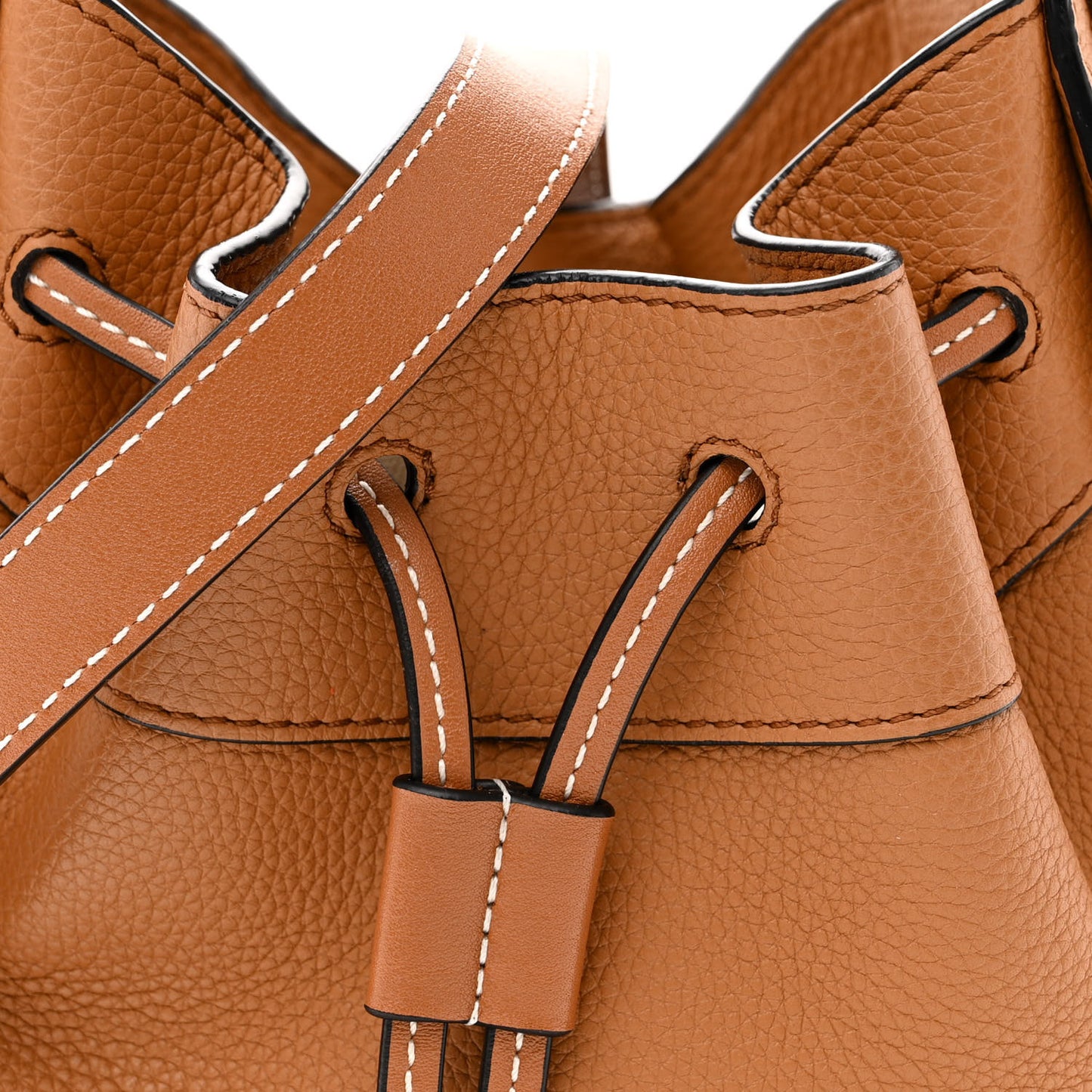 Grained Calfskin Mini Hammock Shoulder Bag Light Caramel