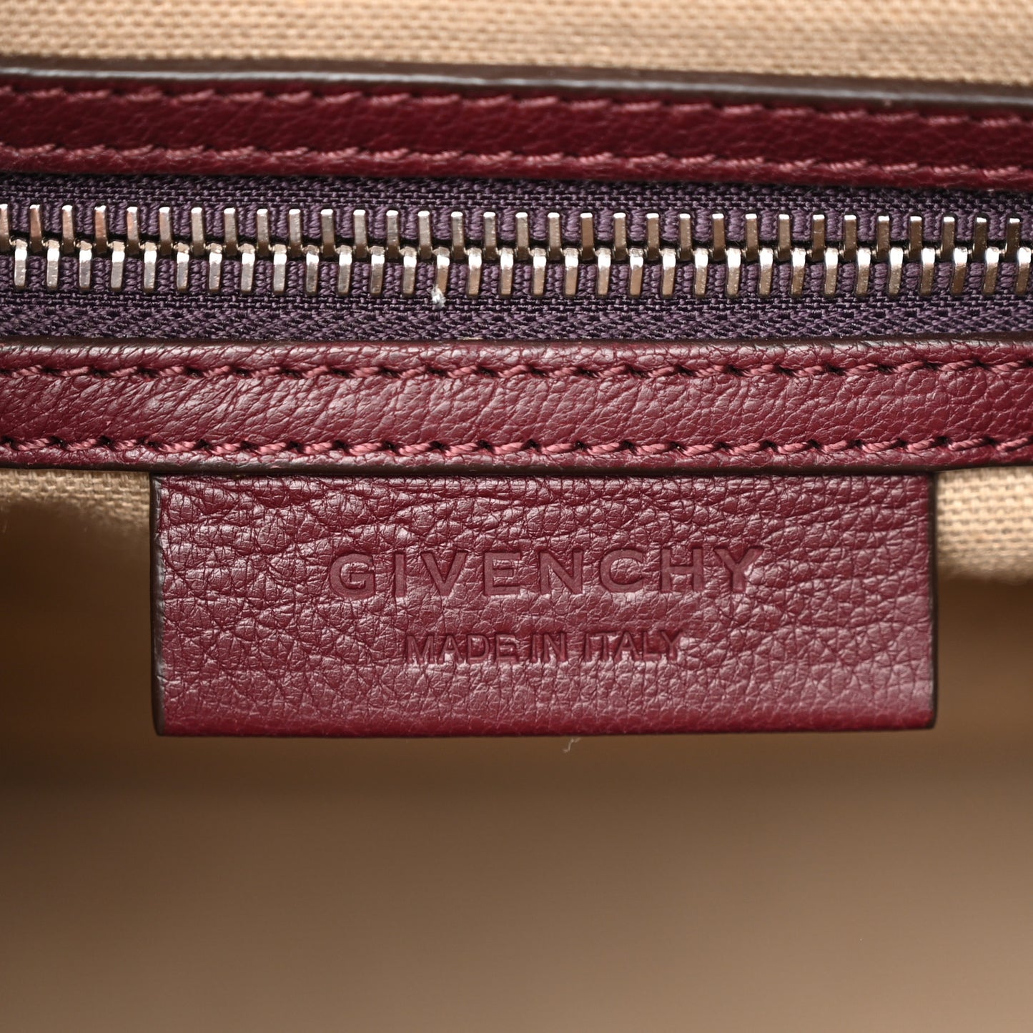 Sugar Goatskin Small Antigona Burgundy
