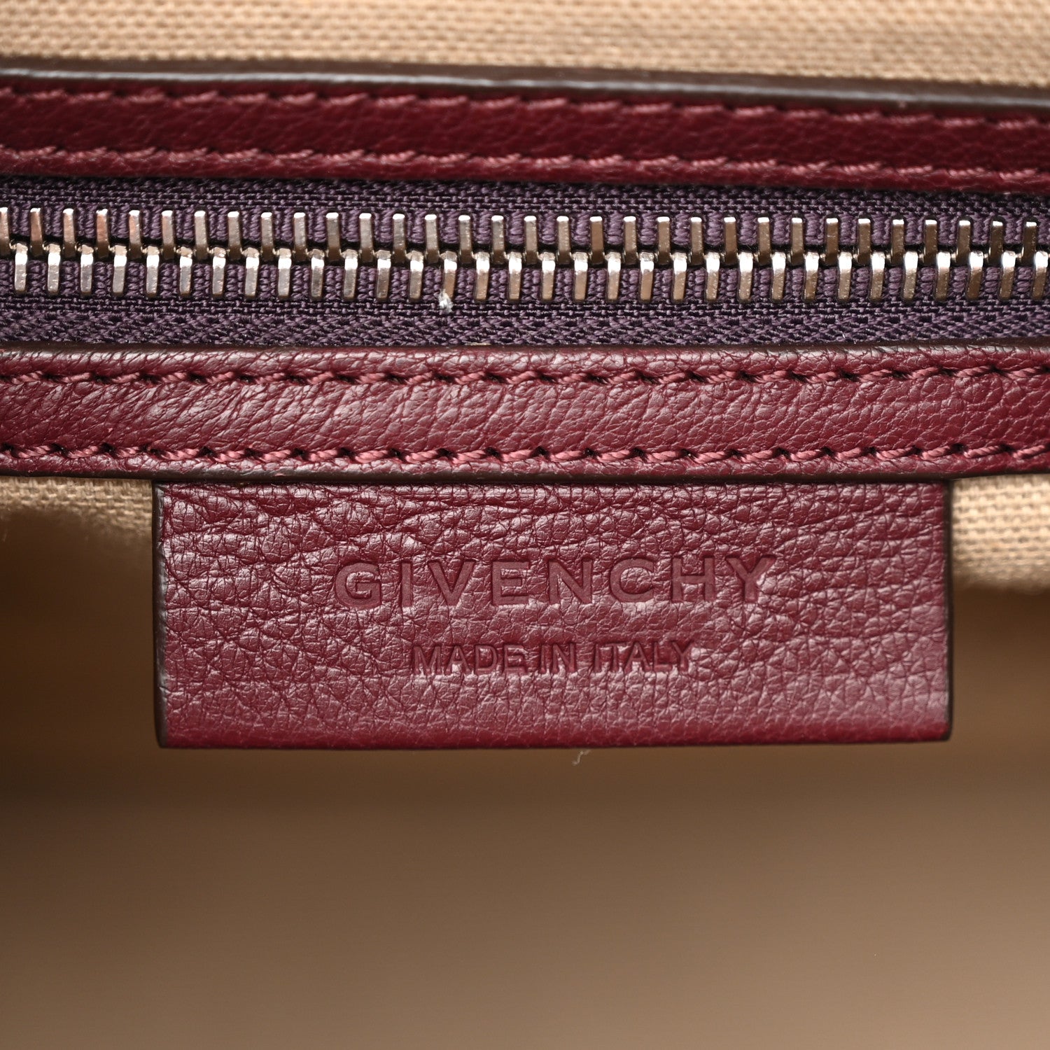 Givenchy Sugar Goatskin Small Antigona Burgundy 6 of 10