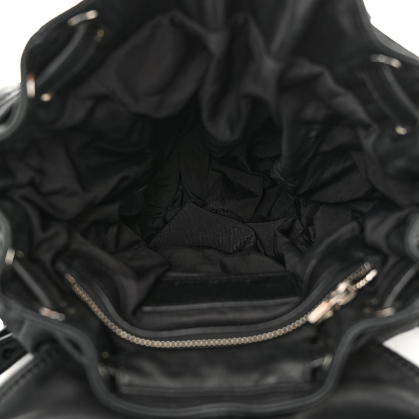Lambskin Marti Backpack Bag Washed Black Rhodium Hardware