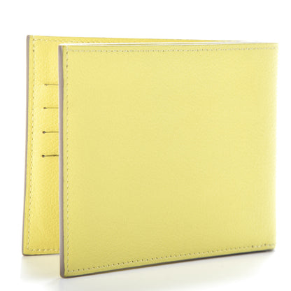 Hermes Evercolor Citizen Twill Compact Wallet Lime Cobalt 3 of 6