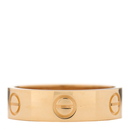 Cartier 18K Yellow Gold 5.5mm LOVE Ring 56 7.5 1 of 4