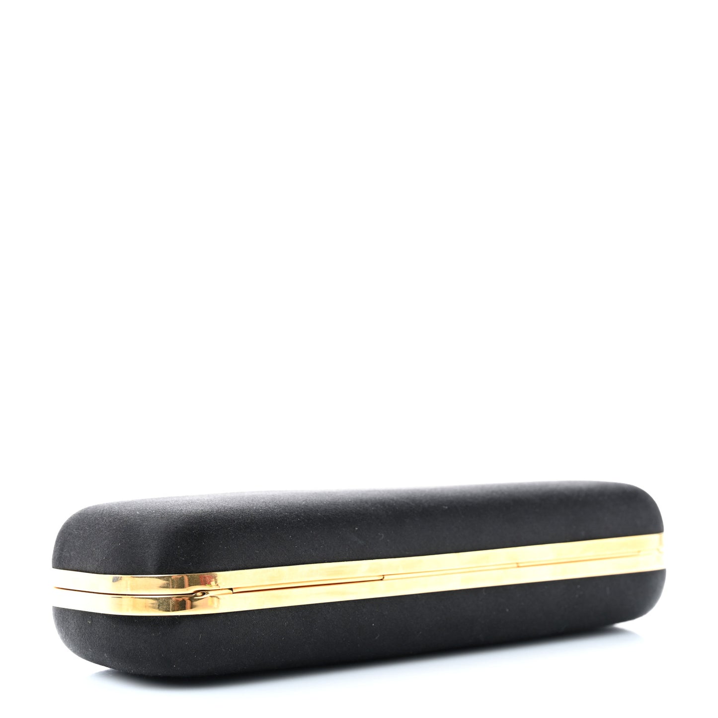 Silk Knucklebox Clutch Black